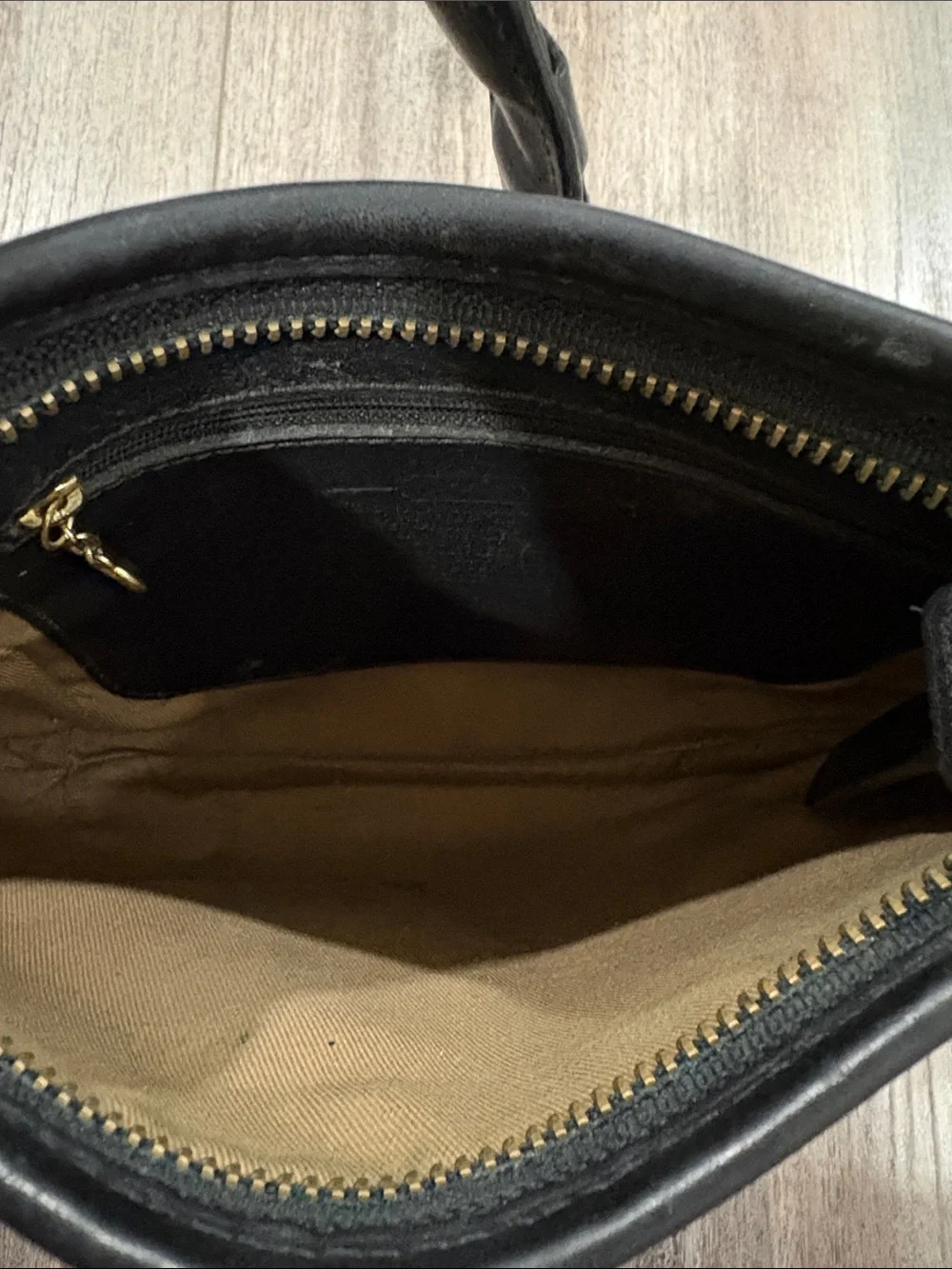 COACH VINTAGE 2000-Perforated leather mini hobo bag-Serial number J0D-9217